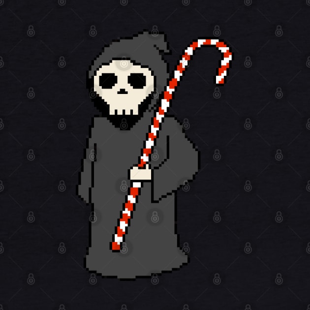 Pixelated Christmas Grim Reaper by pookiemccool